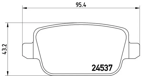 Задние тормозные колодки brembo P44016