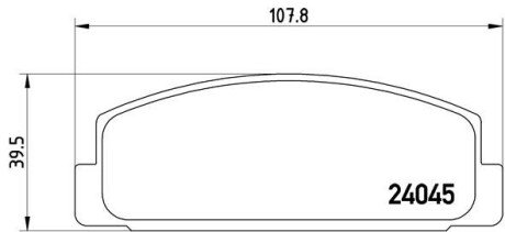 Задние тормозные колодки brembo P49036 на Мазда 6 gg