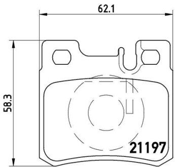 Задні тормозні (гальмівні) колодки brembo P50009