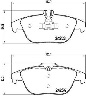 Задні тормозні (гальмівні) колодки brembo P50068