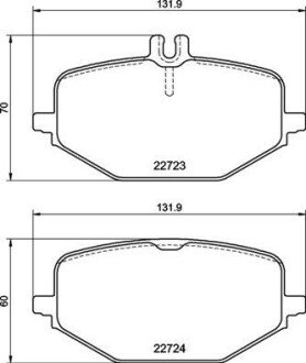 Задние тормозные колодки brembo P 50 161 на Мерседес GLE-Class V167