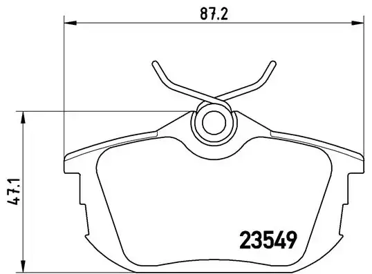 Задние тормозные колодки brembo P54 023