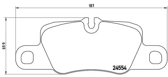 Задні тормозні (гальмівні) колодки Brembo P65020 (фото 1)