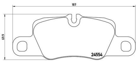 Задні тормозні (гальмівні) колодки brembo P65020