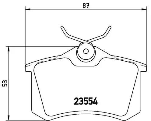 Задние тормозные колодки brembo P68024