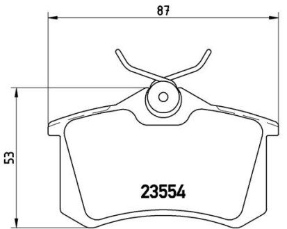 Задні тормозні (гальмівні) колодки brembo P68024 на Ситроен С3