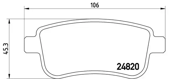 Задні тормозні (гальмівні) колодки Brembo P68054 (фото 1)