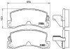 Задні тормозні (гальмівні) колодки brembo P83 015