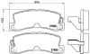 Задние тормозные колодки brembo P83 015