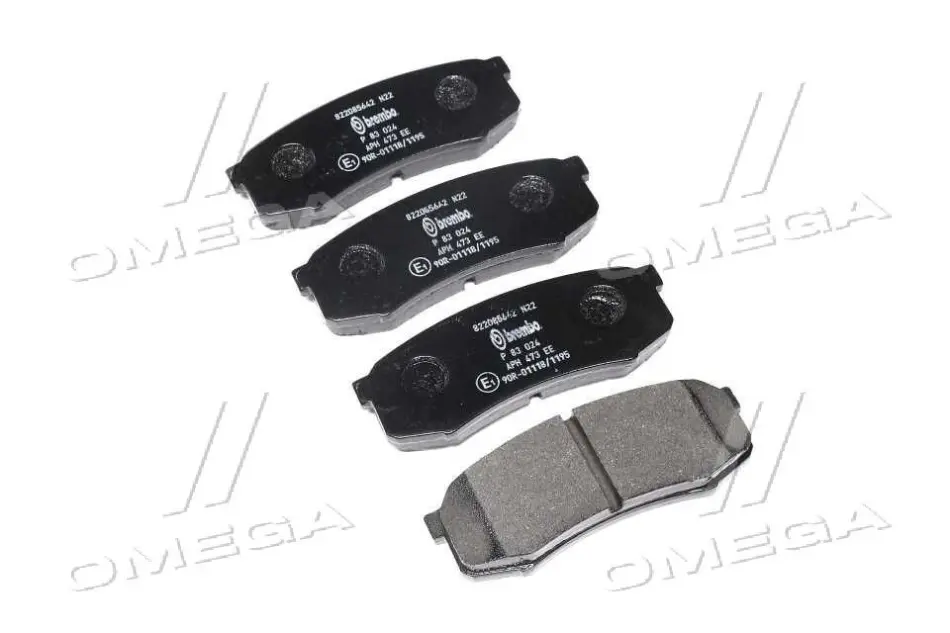 Задні тормозні (гальмівні) колодки Brembo P83024 (фото 1)