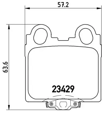 Задні тормозні (гальмівні) колодки Brembo P83045 (фото 1)