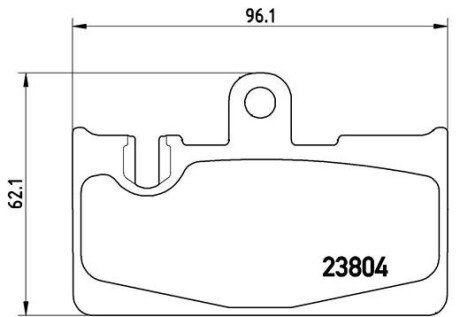 Задние тормозные колодки brembo P83059