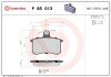 Задні тормозні (гальмівні) колодки brembo P85 013