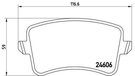 Задні тормозні (гальмівні) колодки brembo P85099 на Ауди А4 б8