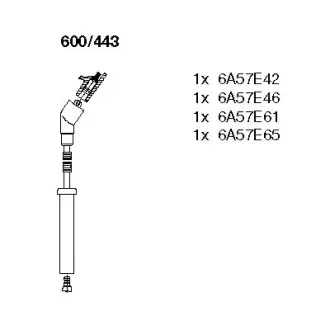 Комплект проводів високої напруги Bremi 600443