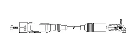 Провід високовольтний AUDI/VW ""1,6-2,0 >>""96 Bremi ""11060"