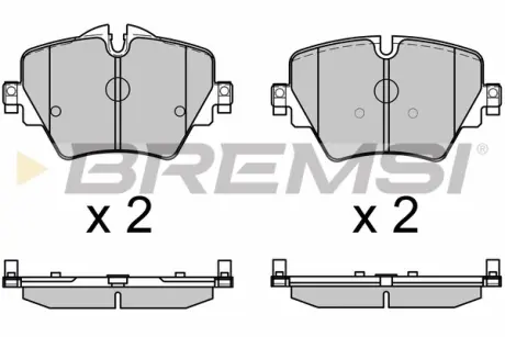 Передние тормозные колодки bremsi BP3643 MINI MINI