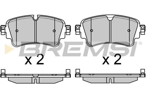 Задні тормозні (гальмівні) колодки Bremsi BP3688 (фото 1)
