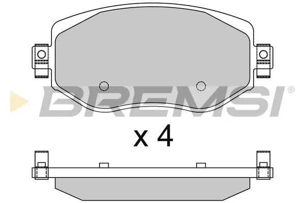 Передние тормозные колодки bremsi BP3737