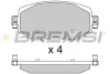 Передние тормозные колодки bremsi BP3737