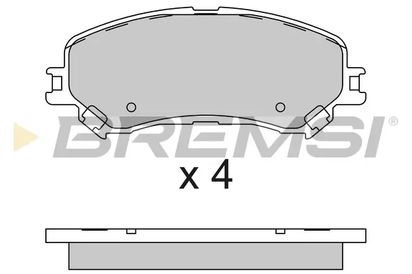 Передние тормозные колодки bremsi BP3793