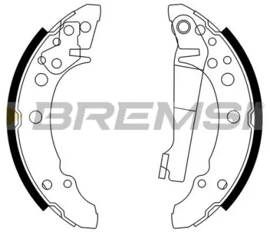 Колодки ручного (стоячого) тормоза bremsi GF0016 Форд Connect