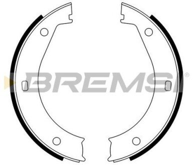 Колодки ручного (стоячого) тормоза bremsi GF0076 на Бмв Z3