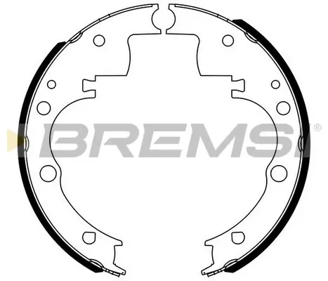 Колодки ручного (стоячого) гальма Bremsi GF0166 (фото 1)