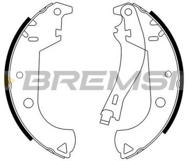 Колодки ручного (стоячого) тормоза bremsi GF0184