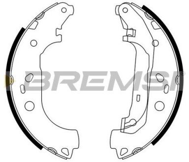 Колодки ручного (стоячого) гальма bremsi GF0245