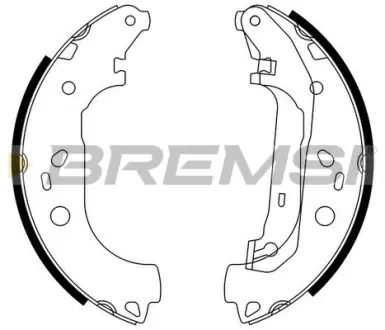 Колодки ручного (стоячого) тормоза bremsi GF0245