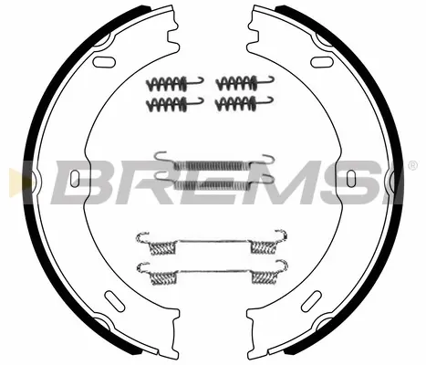 Колодки ручного (стоячого) тормоза bremsi GF03151