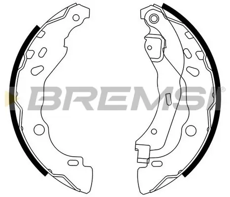 Колодки ручного (стоячого) гальма Bremsi GF0409 (фото 1)