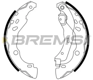 Колодки ручного (стоячого) тормоза bremsi GF0409