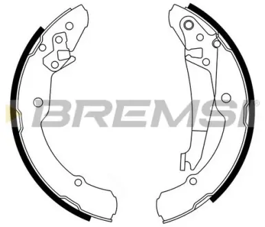 Колодки ручного (стоячого) тормоза bremsi GF0473 Фольксваген Кадди 2