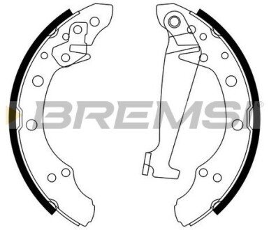 Колодки ручного (стоячого) тормоза bremsi GF0556 на Шкода Fabia 3