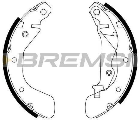 Колодки ручного (стоячого) гальма Bremsi GF0633 (фото 1)