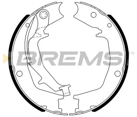 Колодки ручного (стоячого) гальма Bremsi GF0727 (фото 1)