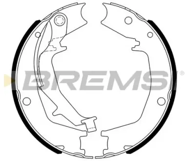 Колодки ручного (стоячого) гальма bremsi GF0727 Hyundai Элантра hd