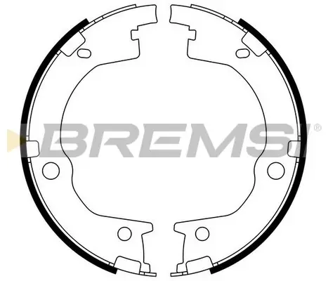 Колодки ручного (стоячого) тормоза bremsi GF0803