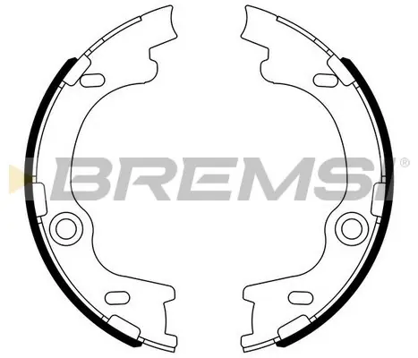 Колодки ручного (стоячого) гальма Bremsi GF0804 (фото 1)
