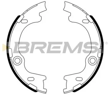 Колодки ручного (стоячого) гальма Bremsi GF0804