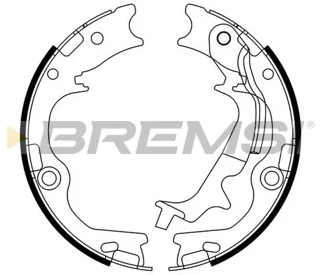 Колодки ручного (стоячого) гальма Bremsi GF0807 (фото 1)