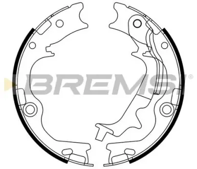 Колодки ручного (стоячого) гальма Bremsi GF0807