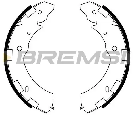 Колодки ручного (стоячого) гальма Bremsi GF0833 (фото 1)