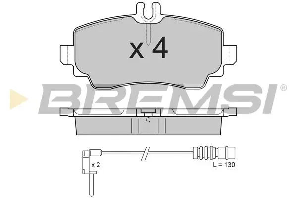Передние тормозные колодки bremsi BP2763