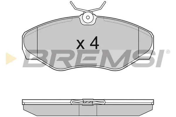 Передние тормозные колодки bremsi BP3012