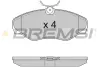 Передние тормозные колодки bremsi BP3012