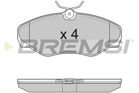 Передние тормозные колодки bremsi BP3012 Рено Трафик 2