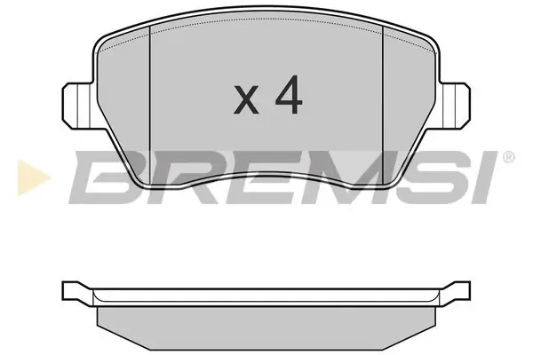 Передние тормозные колодки bremsi BP3026